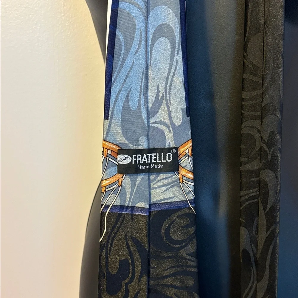Fratello Vintage Basketball Hoop Black Necktie Tie